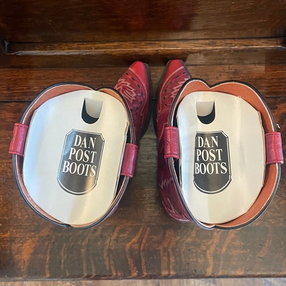 Dan Post Red Cowboy Boots (Sidewinder Style 3455) size 8.5 B - Picture 12 of 12